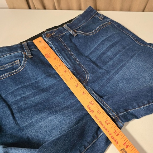 LuLaRoe Jeans Womens 30 Blue Straight Leg Stretch Comfort Magic Waist - Picture 10 of 13